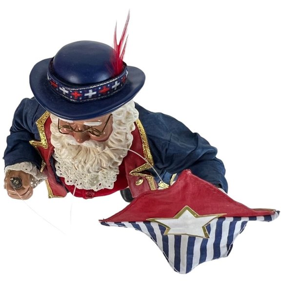 Clothtique Possible Dreams Ben Franklin COLONIAL CHRISTMAS Santa Claus #713324 - Picture 8 of 13